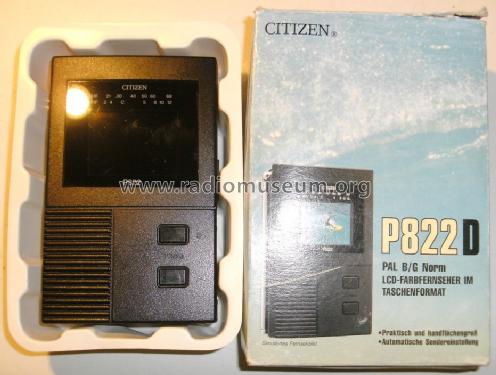 Pocket LCD Color TV P822 P822D; Citizen Electronics (ID = 1696084) Television
