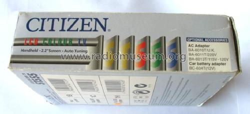 Pocket LCD Colour TV ST555-1H; Citizen Electronics (ID = 1437711) Televisión