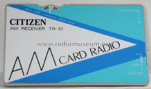 AM Card Radio TR-10; Citizen Electronics (ID = 779120) Radio