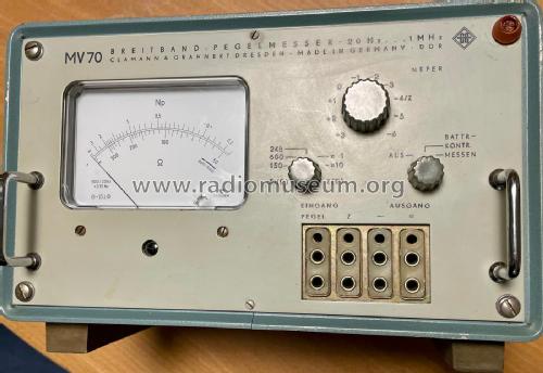 Breitband-Pegelmesser MV70; Clamann & Grahnert; (ID = 2818651) Equipment