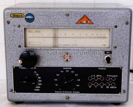 Tonfrequenz-Generator GF2; Clamann & Grahnert; (ID = 1319752) Equipment