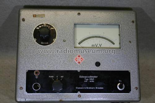 Röhrenvoltmeter MV1; Clamann & Grahnert; (ID = 2064214) Ausrüstung