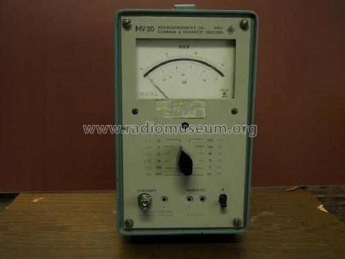 Röhrenvoltmeter MV-20; Clamann & Grahnert; (ID = 310740) Equipment