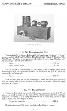 1/2 K.W. 'Hytone' Transmitter ; Clapp-Eastham Co.; (ID = 964593) Amateur-T