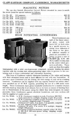 Catalog X 1916; Clapp-Eastham Co.; (ID = 1070873) Paper