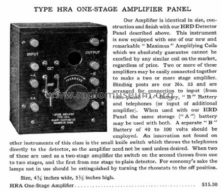 H.R.A. ; Clapp-Eastham Co.; (ID = 1015146) Ampl/Mixer