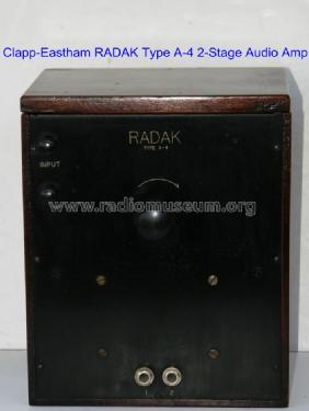 Radak A4; Clapp-Eastham Co.; (ID = 844720) Ampl/Mixer