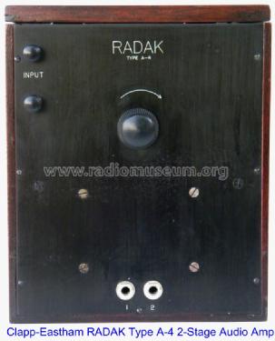Radak A4; Clapp-Eastham Co.; (ID = 844722) Ampl/Mixer