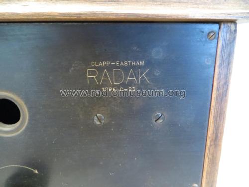 Radak C23; Clapp-Eastham Co.; (ID = 2048632) Radio