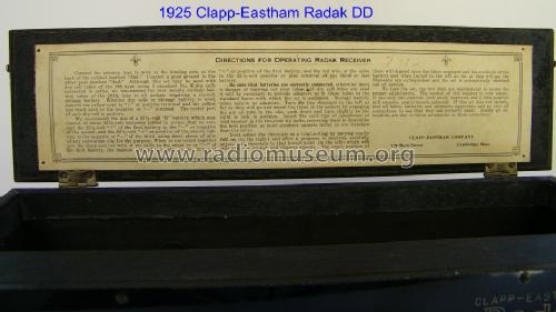 Radak DD; Clapp-Eastham Co.; (ID = 823205) Radio