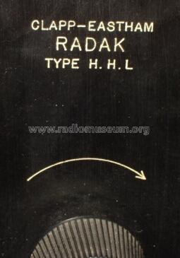 Radak H.H.L.; Clapp-Eastham Co.; (ID = 101152) Radio