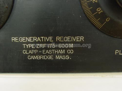 Regenerative Receiver ZRF; Clapp-Eastham Co.; (ID = 2377178) mod-pre26