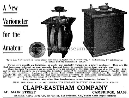 Variometer Type S.S.; Clapp-Eastham Co.; (ID = 1177897) Bauteil