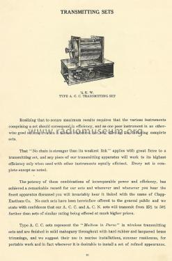 Wireless Telegraph Apparatus Catalog G; Clapp-Eastham Co.; (ID = 2307106) Paper