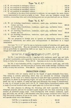 Wireless Telegraph Apparatus Catalog G; Clapp-Eastham Co.; (ID = 2307108) Paper