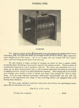Wireless Telegraph Apparatus Catalog G; Clapp-Eastham Co.; (ID = 2307112) Paper