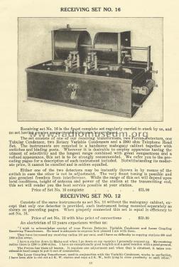 Wireless Telegraph Apparatus Catalog G; Clapp-Eastham Co.; (ID = 2307117) Paper