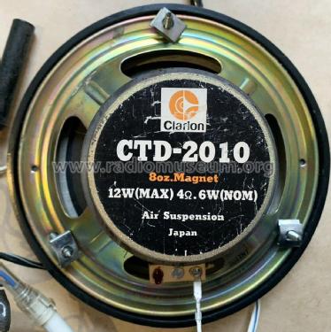 CTD-2010; Clarion Co., Ltd.; (ID = 2684720) Speaker-P