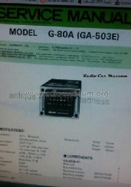 Power Amplifier G-80A ; Clarion Co., Ltd.; (ID = 2002958) Ampl/Mixer