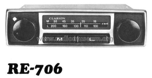 RE-706; Clarion Co., Ltd.; (ID = 1995838) Car Radio