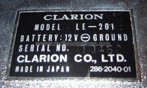 Solid State FM Radio Cartridge LE-201; Clarion Co., Ltd.; (ID = 1951530) Radio