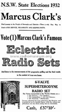 Eclectic 6 ; Clark, Marcus Conley (ID = 1835927) Radio