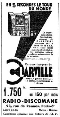 B7; Clarville CSF; Paris (ID = 2065807) Radio