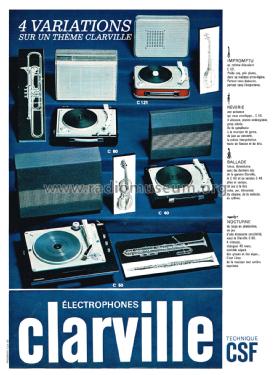 Électrophone Ballade C46; Clarville CSF; Paris (ID = 2547844) R-Player