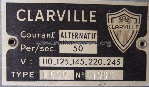 E600; Clarville CSF; Paris (ID = 754656) Radio