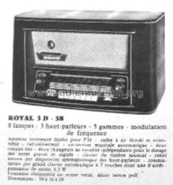 Royal 3D R58-3D; Clarville CSF; Paris (ID = 2547539) Radio