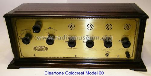 Goldcrest Model 60; Cleartone Radio Co.; (ID = 1300320) Radio