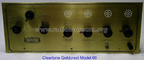 Goldcrest Model 60; Cleartone Radio Co.; (ID = 1300331) Radio