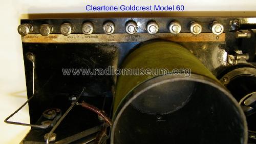 Goldcrest Model 60; Cleartone Radio Co.; (ID = 1300345) Radio