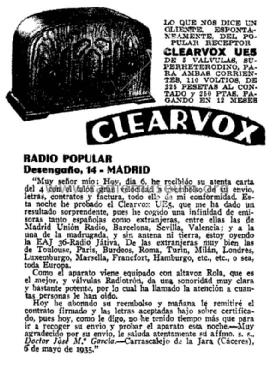 UE5; Clearvox marca, (ID = 2538247) Radio