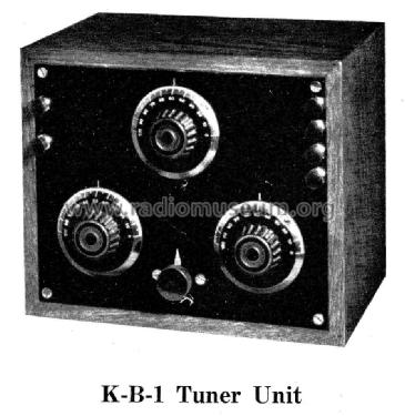 K-B-1 Tuner Unit ; Cleveland Radio (ID = 1618814) mod-pre26