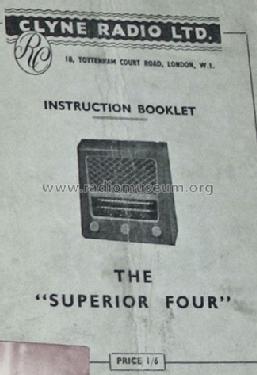 The Superior Four ; Clyne Radio Ltd; (ID = 1713220) Radio