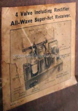 Defiant All-Wave Superhet Receiver MSH921; Co-operative (ID = 2670615) Radio