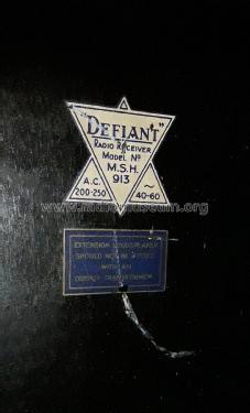 Defiant MSH-913 AC; Co-operative (ID = 2986564) Radio