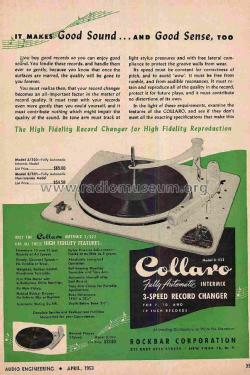 3-Speed Single Record Player 3/514; Collaro Ltd.; (ID = 2414430) R-Player