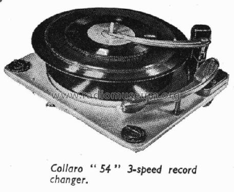 Record changer 54; Collaro Ltd.; (ID = 1872978) Ton-Bild