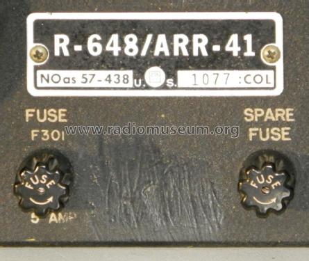 AN/ARR-41 R-648; Collins Radio (ID = 2452936) Mil Re