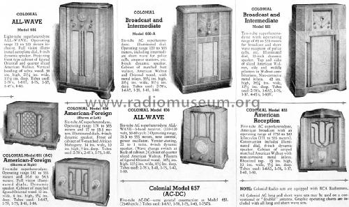 651 ; Colonial Radio Co.; (ID = 1578175) Radio