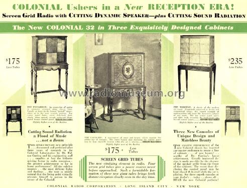 Moderne 32 DC; Colonial Radio Co.; (ID = 1583372) Radio