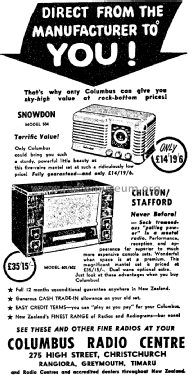 Chilton 601; Columbus Brand; (ID = 2766042) Radio