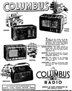 Essex Clock Radio 4; Columbus Brand; (ID = 2791420) Radio