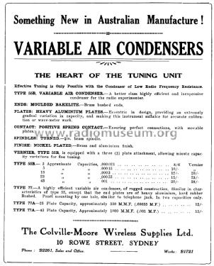 Variable Air Capacitors ; Colmovox Brand, (ID = 2631556) Radio part