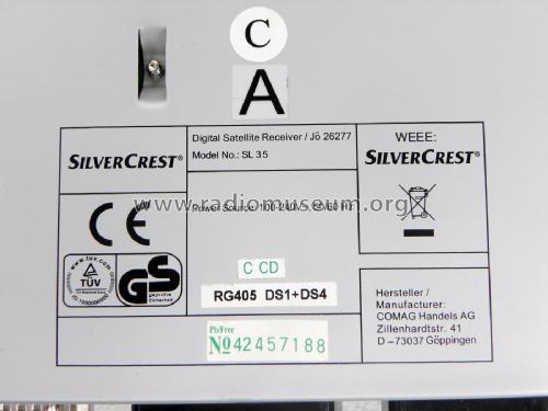 SilverCrest Digital Satellite Receiver SL 35; Comag Handels AG (ID = 2144149) DIG/SAT