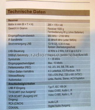 Digital Satellite Receiver SL 35; Comag Handels AG (ID = 2333546) DIG/SAT