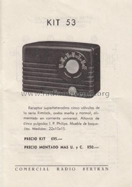 Kadetone KIT 53; Comercial Radio (ID = 1821623) Radio