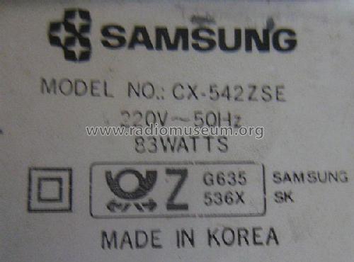 Color-TV CX-542ZSE; Samsung Co.; Daegu (ID = 2007228) Television